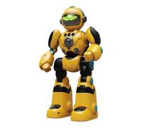 Alivio Kids Remote Control AI Intelligent Voice Robot, Gesture Sensing, Programming, Magic Recording & Dance Toy (Black & Yellow)