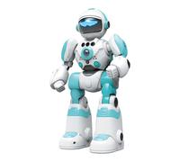 Alivio Kids Remote Control AI Intelligent Voice Robot, Gesture Sensing, Programming, Magic Recording & Dance Toy (Blue & White)