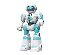 Alivio Kids Remote Control AI Intelligent Voice Robot, Gesture Sensing, Programming, Magic Recording & Dance Toy (Blue & White)