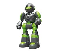 Alivio Kids Remote Control AI Intelligent Voice Robot, Gesture Sensing, Programming, Magic Recording & Dance Toy (Green & Grey)