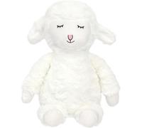 Alivio Lamb Soft Toy Plush Singing Music Sheep, Ultra Soft Stuffed Animal for Kids & Babies, 4 Modes Music Breathing Belly Fluctuation & Warm Light, Baby Gift & Nursery Room Decor (White)