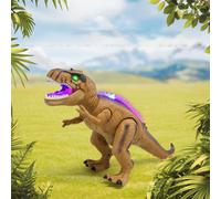 Alivio Led Light Up Remote Control Dinosaur Walking And Roaring Realistic T-Rex Dinosaur