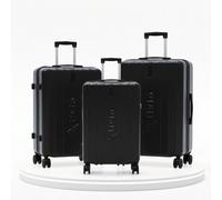 Alivio Lightweight Expandable Hard Shell Trolley Suitcase With Wheels (Black)