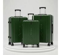 Alivio Lightweight Expandable Hard Shell Trolley Suitcase With Wheels (Green)