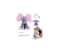 Alivio Peek-a-boo Elephant Singing Musical Baby Plush Toy Stuffed Doll