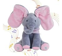 Alivio Peek A Boo Elephant Singing Musical Baby Plush Toy Stuffed Doll