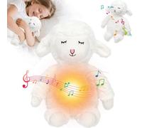 Alivio Singing Music Sheep Baby Sleep Soother Plush Toy with 4 Modes Music in White Alivio White