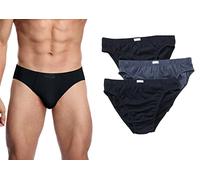 Aliwal Fashion Men’s Classic Sports Slips cotton Multipack Gents Breathable Thin Underwear Briefs with Soft Waistband Rubbed Underpants (Plain Waistband, M)