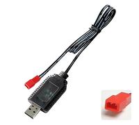 Aliwisdom Smart Universal RC Charger Cable with JST 2 Pin Connector Plug for 4.8V & 6V & 7.2V Ni-MH/Ni-CD Battery Pack, Compatible RC Car/Boat/Plane/Drone/Tank and other remote control toys (7.2V)