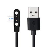 Aliwisdom Smart Watch Universal Charger Magnetic, Smartwatch Accessories 2 Pin Magnetic Suction Charger for Smart watch/Fitness Tracker, Cable contact pin spacing Compatible 4 mm