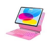 ALIWLHOF for iPad 11th（A16/10th Generation Case with Keyboard - Magic-Style Magnetic Keyboard Case for iPad 10th Gen, Multi-Touch Trackpad - Backlit - Floating Cantilever Stand