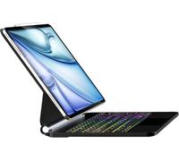 ALIWLHOF Keyboard Case for iPad Air 13 inch (M3 2025/M2, 2024),iPad Pro 12.9 inch (3/4/5/6th Gen) Magic Magnetic Backlit Keyboard Case with Multi-Touch Trackpad- Easy-Set Floating Cantilever Stand
