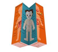 Aliwovo My Body Educational Study Cube Human Cartoon Anatomy Poster Set Learning Body Parts, Organs, Muscles And Bones For Kids Fun Learning-Tool Educational Gift for Boy and Girl, Blue