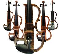 Aliyes Handmade Professional Silent Electric Violin 4/4 Full Size Professional Solid Wood Student Violin For Beginner Violin Kit String,Shoulder Rest,Rosin-N1902