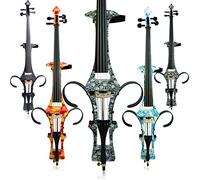 Aliyes Handmade Professional Solid Wood Electric Cello 4/4 Full Size Silent Electric Cello-Skull