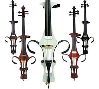 Aliyes Handmade Professional Solid Wood Electric Cello 4/4 Full Size Silent Electric Cello-White