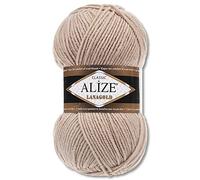 Alize 100 g Lanagold Wool | 53 Different Colours to Choose From | Knitting Crochet (05 | Beige)