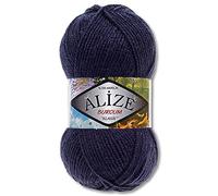Alize 100g Burcum Klasik Wool (Dark Blue (58))
