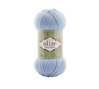 Alize Alpaca Royal Alpaca Wool Blend (30% Alpaca, 15% Wool) Soft, Warm, Lightweight Yarn for Knitting, Crocheting Jumpers, Scarves & Cardigans -5 Balls- (356-Blue)