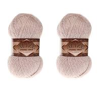 Alize Angora Gold Simli 5% Metallic 20% Wool 75% Acrylic Lot of 2 skn 200gr 1100 ydsYarn Thread Crochet Lace Hand Knitting Turkish Yarn (506 Stone)