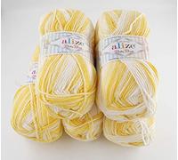 Alize Baby Best Batik Baby Wool 100 g with 10% Bamboo 500 g Wool with Colour Gradient Multicoloured (6661)