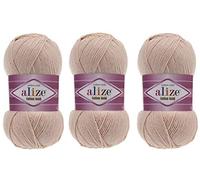 Alize Cotton Gold Yarn 55% Cotton 45% Acrylic Lot of 3 Skein 300gr 1082yds Knitting Acrylic Cotton Yarn (67)