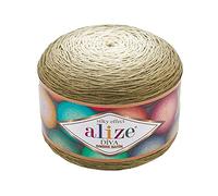 Alize Diva Ombre Batik Yarn, 2 Skn 500 Gr 1750 Meters 1.914 Yards, Microfiber Yarn, Bikini Yarn, Summer Yarn, Hand Knitting Yarn, Swimsuit Yarn, Top Yarn, Lingerie Yarn, Beach Yarn, Crochet (7374)