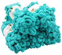 Alize Puffy 5 x 100 g Knitting Wool, 500 g Finger Knit, Super Bulky Wool, Loop Wool, Knitting without Needle (Green 490)