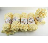 Alize Puffy 5 x 100 g Knitting Wool, 500 g Finger Knit, Wool Super Bulky, Loop Wool, Knitting without Needle (13)