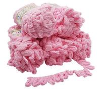 Alize Puffy 5 x 100 g wool, 500 g of yarn for finger knitting, extra bulky wool with loops for knitting without using needles Rosa 185