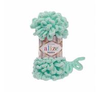 Alize Puffy Baby Big Loop Blanket Yarn 100% Micropolyester Soft Wool Each Ball 100g 9m - 19 Light turquıise