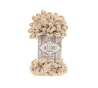 Alize Puffy Baby Big Loop Blanket Yarn 100% Micropolyester Soft Wool Each Ball 100g 9m - 310 Honey Color
