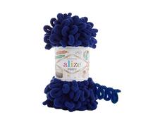 Alize Puffy Baby Big Loop Blanket Yarn 100% Micropolyester Soft Wool Each Ball 100g 9m - 360 Royal Blue