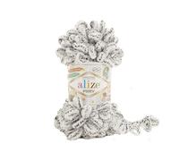 Alize Puffy Baby Blanket - Lot of 5 Skeins, 500gr, 50yds, 100% Micropolyester Soft Yarn, Super Chunky Bulky Worsted Yarn