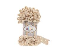 Alize Puffy Baby Blanket - Lot of 5 Skeins, 500gr, 50yds, 100% Micropolyester Soft Yarn, Super Chunky Bulky Worested Yarn (310)