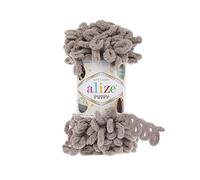 Alize Puffy Baby Blanket - Lot of 5 Skeins, 500gr, 50yds, 100% Micropolyester Soft Yarn, Super Chunky Bulky Worested Yarn
