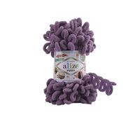 Alize Puffy Knitting Yarn 100 g, Patented Innovation, Loop Knitting without Needles, Colour: 437 Purple