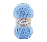 Alize Softy Mega Chunky Blanket, Scarf, Baby Knitting Crochet Yarn 100g Ball (1, 40SM)