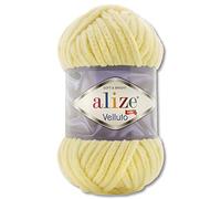 Alize Velluto 100 g Wool in 30 Colours 13 Light Yellow
