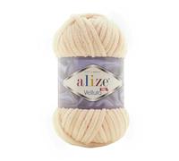 Alize Velluto 100% MicroPolyester Baby Blanket Yarn Lot of 5 skn 340 m 500 Gram, Yarn Weight: Super Bulky (310)