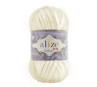 Alize Velluto 100% MicroPolyester Baby Blanket Yarn Lot of 5 skn 340 m 500 Gram, Yarn Weight: Super Bulky (62)