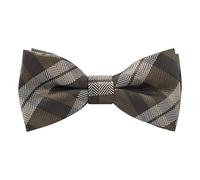 Alizeal Boys Tartan Check Stripe Pre-tied Bow Tie | Kids School Gifts Tie, Wrinkle Resistant Material, Perfect Kid Fit