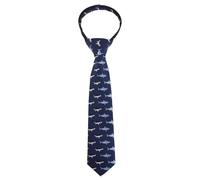 Alizeal Boys Zipper Novelty Tie Pre-tied Skinny Necktie, Shark
