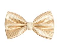 Alizeal Mens Solid Color Bow ties Polyester Pre Tied Wedding Bow Tie, Champagne