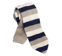 Alizeal Mens Vintage Multi-colored Casual Knitted Neckties, Khaki+Beige+Navy