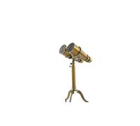 Aljiwar Antique Brass Binocular with Tripod Stand - Vintage Nautical Binoculars for Home Decor, Office Display, Maritime Collection, and Gifting