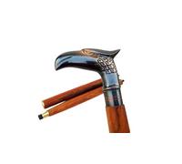 Aljiwar Brass Walking Cane Fisted Walking Stick Nautical Brass Black Eagle Walking Stick Handmade Decorative Foldable Steampunk Style Walking Sticks for Gentlemen