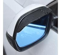 ALJLA 2PCS Anti-Rain Rear-View Mirror Guard for Kia Picanto 2004-2021 2022 2023 2024 2025 TA JA,Protector Carbon Fiber Texture Suitable,Windproof & Waterproof,Easy No-Drill Adhesive Install