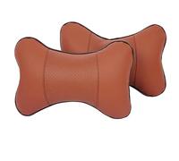 ALJLA Car Neck Pillow for Daewoo Evanda 2003-2007 J100, Car Headrest Pillow, Neck Support Cushion, Breathable PU Leather, Ergonomic Driving Relief, Soft Car Seat Travel Pillow,D-Brown