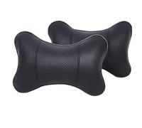 ALJLA Car Neck Pillow for Jaguar XK 1996-2014 X100 X150, Car Headrest Pillow, Neck Support Cushion, Breathable PU Leather, Ergonomic Driving Relief, Soft Car Seat Travel Pillow,A-Black